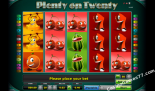 play slot machines Plenty on twenty Novoline